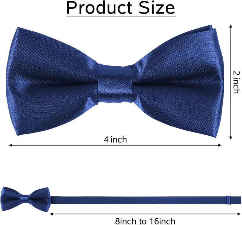FELYSIK Satin Bow Ties for Boys Kids Toddler Baby Pretied Bowties for Prom Event Wedding, Multi Color - Image 4